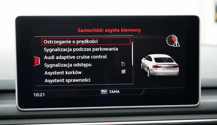 Audi A5 cena 149850 przebieg: 155800, rok produkcji 2018 z Polanica-Zdrój małe 704